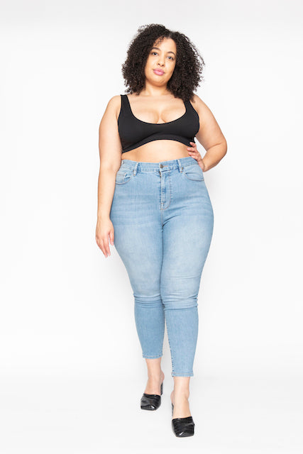 Plus-Size High Waisted Jeans